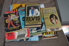 Collection of Elvis Presley Books and Magazines