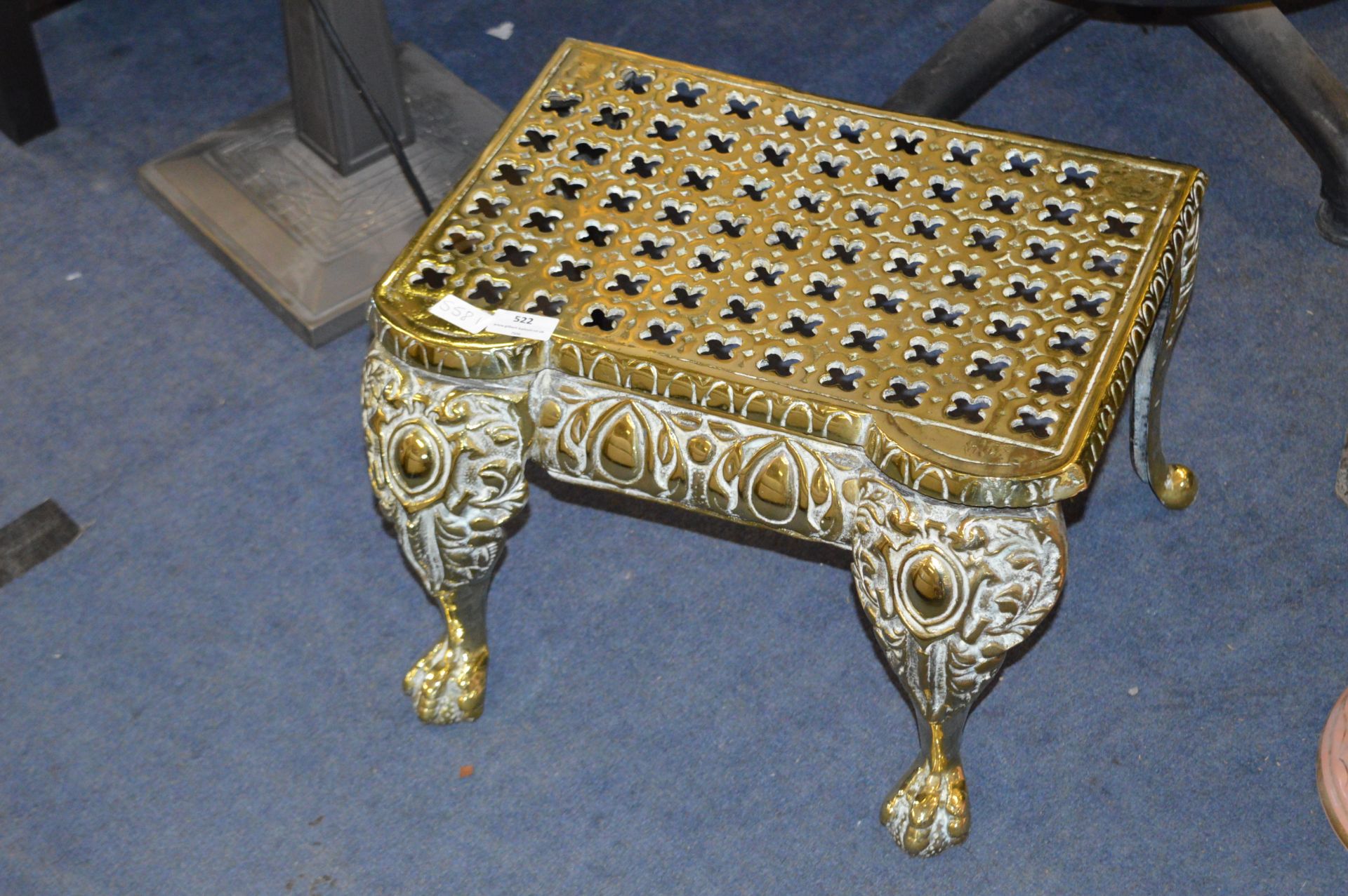 Decorative Brass Carriage Step Type Stool