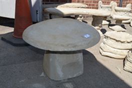 Reconstituted Limestone Garden Toadstool