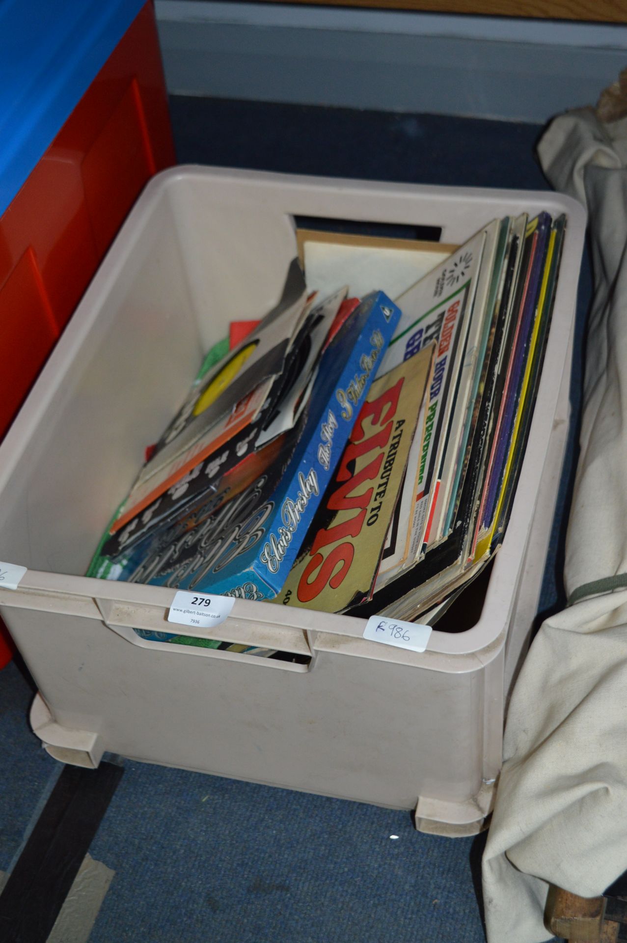 Collection of LPs and 45rpm Records