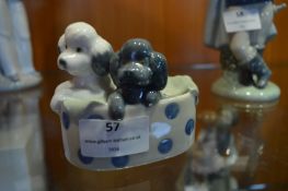 Nao Porcelain Figurine - Puppies in Dog Basket