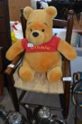 Child's Wicker Seated Chair and Winnie the Pooh So