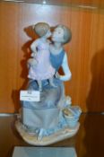 Nao Porcelain Figurine - Mother & Child