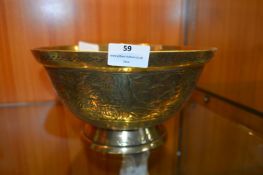 Decorative Brass Chinese Fruit Bowl