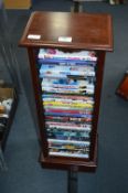 Selection of DVDs in a Mahogany Storage Unit