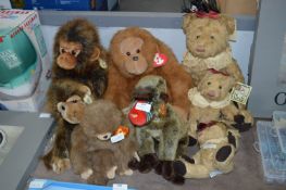 Collection of Soft Toys - Monkeys and Teddy Bears