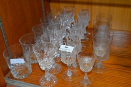 Selection of Drinking Glassware