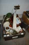 Box Containing Pottery Including Fruit Bowl, Dinne