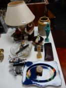 Model Boats, Pottery, Table Lamp, etc.
