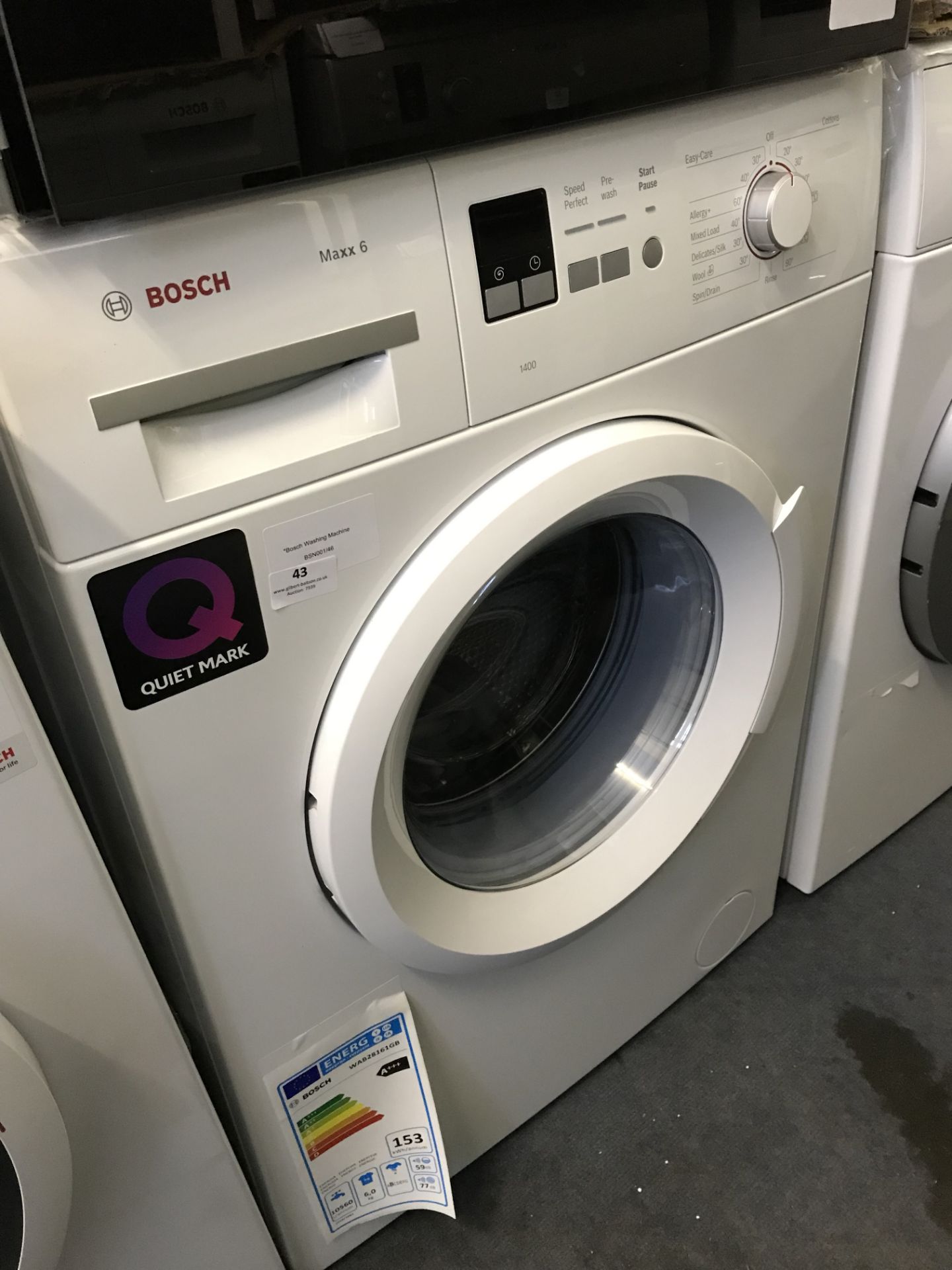 *Bosch Washing Machine Model:WAB28161GB - Image 2 of 2