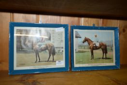 Pair of 1960's Race Horse Prints