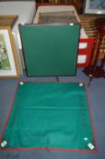 Folding Card Table with Green Baize Top