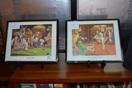 Pair of Humorous Arthur Sarnoff Prints -The Hustle