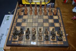Wooden Chess Set and Board