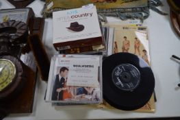 Two Elvis Presley LP's, Selection of CDs and 45rpm