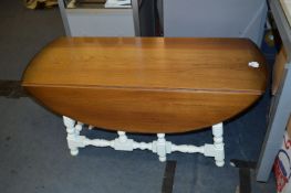 Ercol Drop Leaf Coffee Table with White Painted Ba