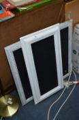 Two Painted Framed Chalk Boards