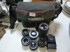 Selection of SLR Camera Lenses, Bell & Howle, Octo