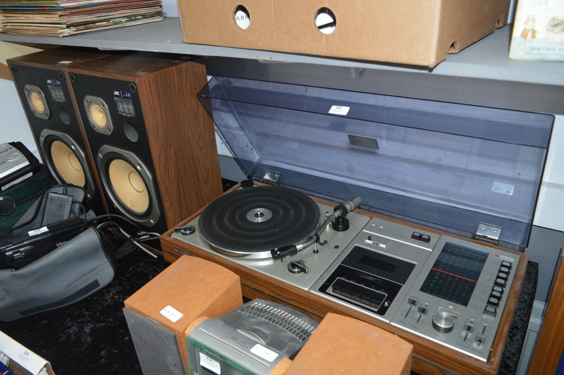 Sharp SG309X Music Centre with JVC S40 Speakers - Image 2 of 2