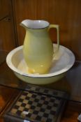 Yellow Jug and Wash Bowl Set