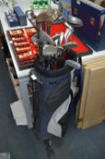 Golf Bag and Assorted Clubs Including Slazenger, W