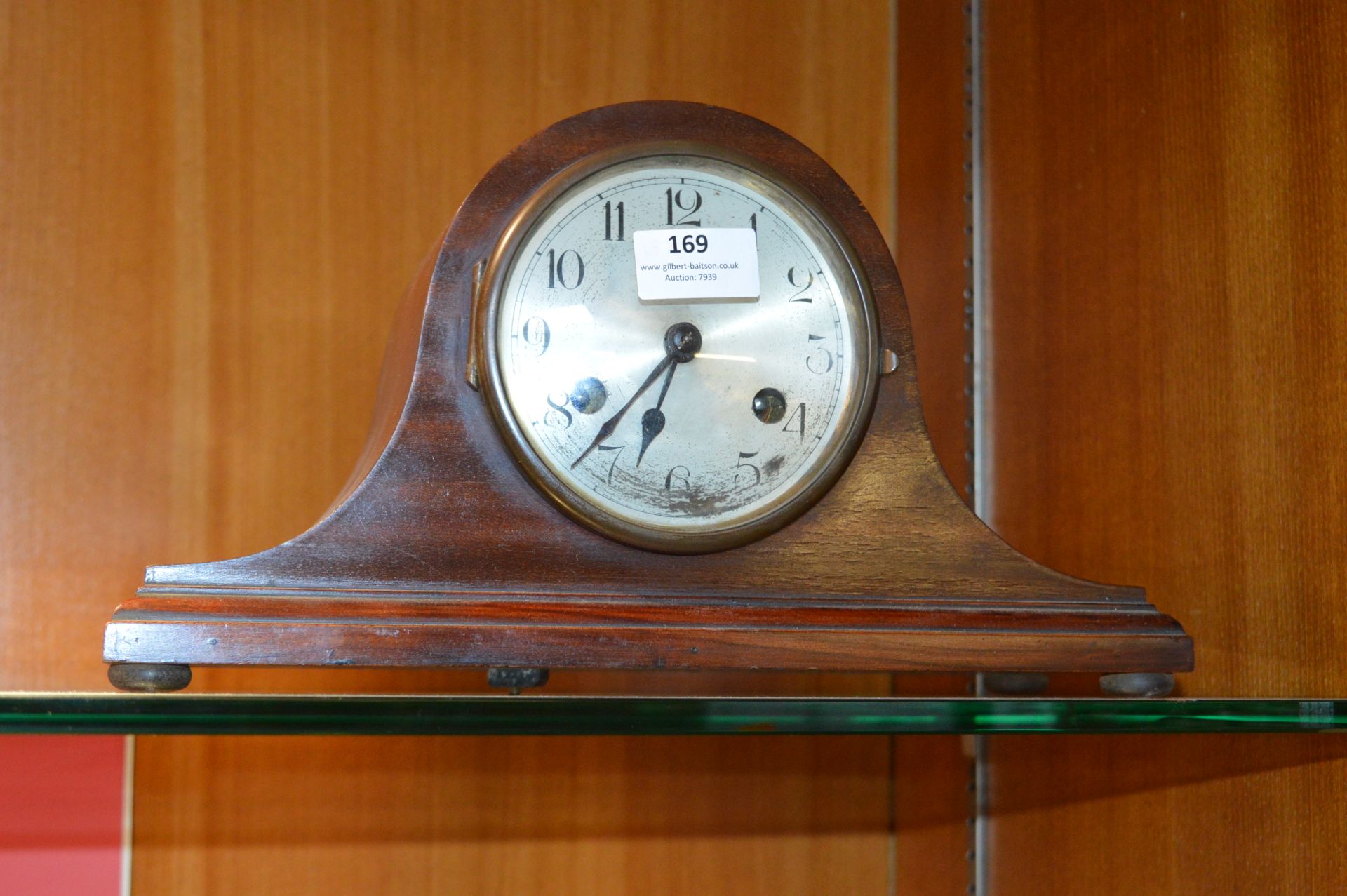 Mahogany Cased Mantel Clock