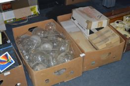 Two Boxes Containing Chemistry Glassware