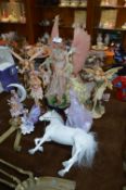 Collection of Fairy and Unicorn Figurines