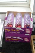 Two Boxes of 24 Maxim Pig Torch Keyrings