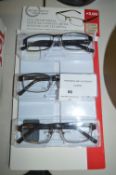 *FGX METAL MIX +3.00 READY READING GLASSES