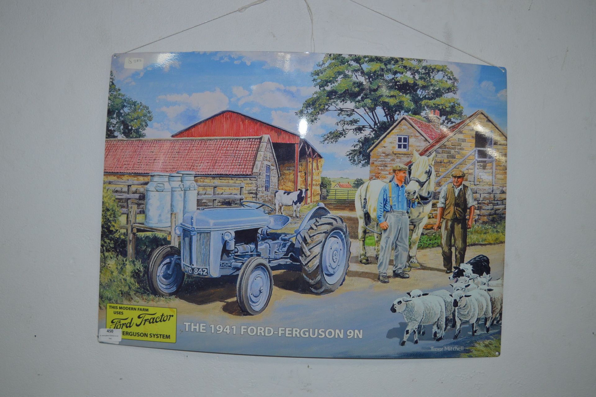 *PRINTED METAL WALL SIGN - 1941 FORD FERGUSON TRACTOR