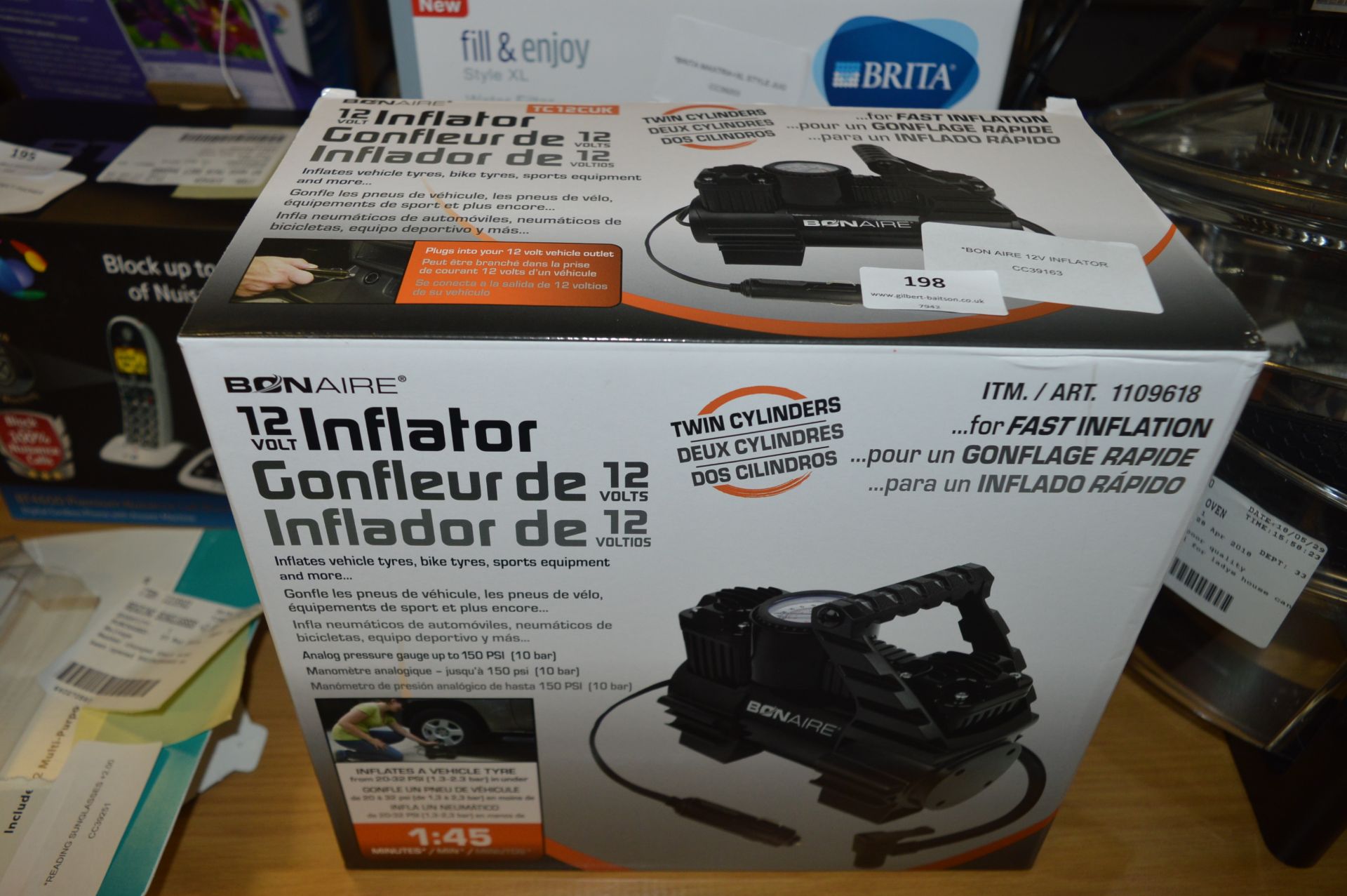 *BON AIRE 12V INFLATOR