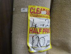 Roll of Beige Carpet 4x2m