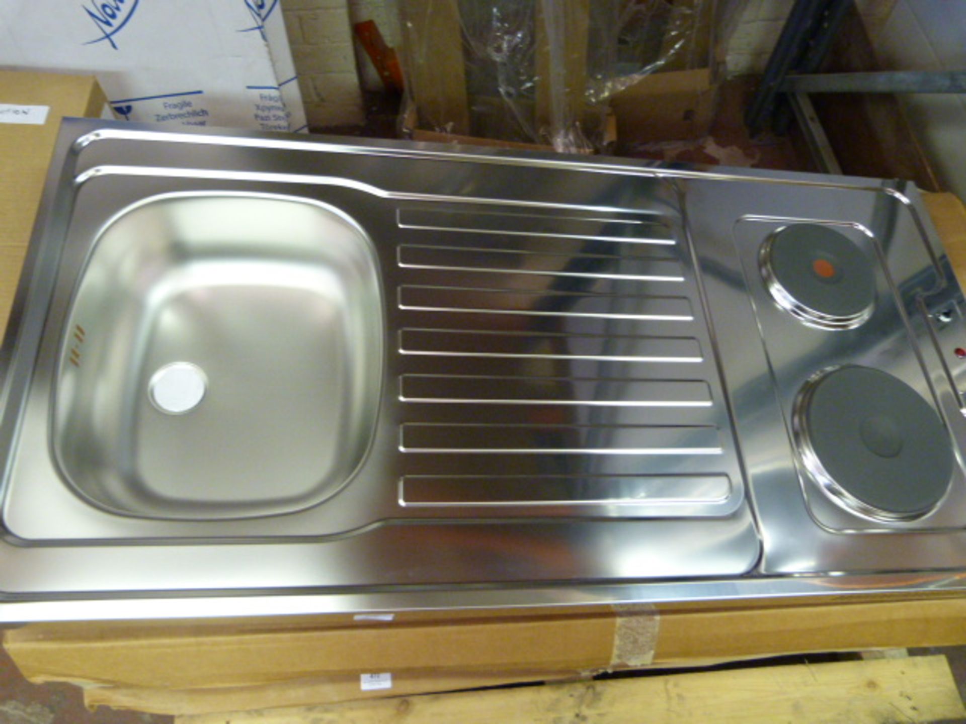 *Stainless Steel Sink with Hob