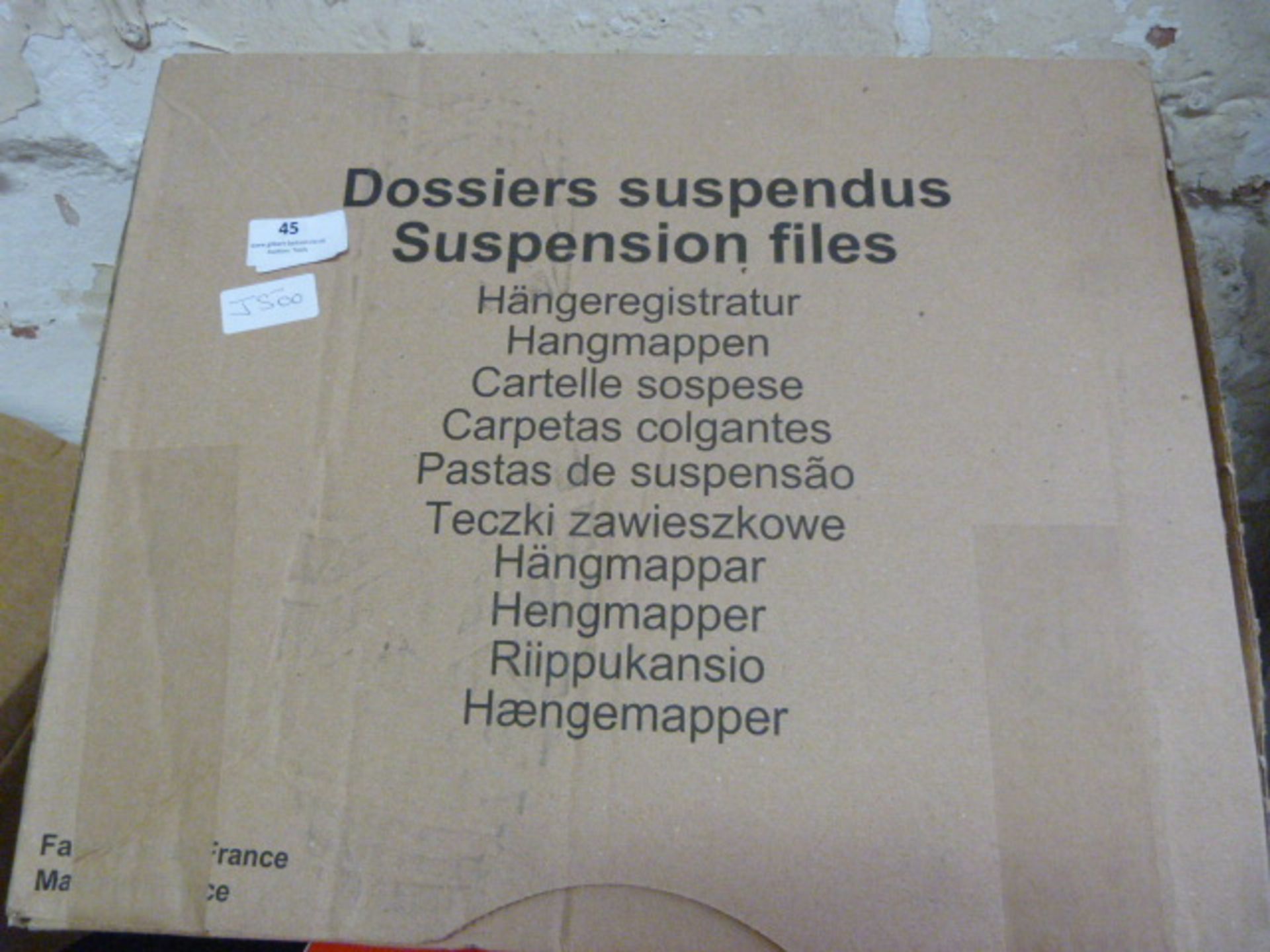 Box of 25 Red A4 Suspension Files