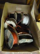 Box of Assorted Cable and Wiring