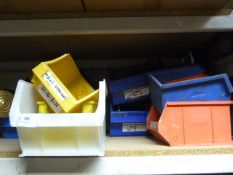*Quantity of Assorted Plastic Storage Boxes