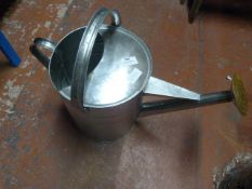 *Metal Watering Can with Rose