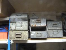 *Ten Galvanised Storage Bins