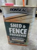 5L Can of Ronseal Shed & Fence Preserver