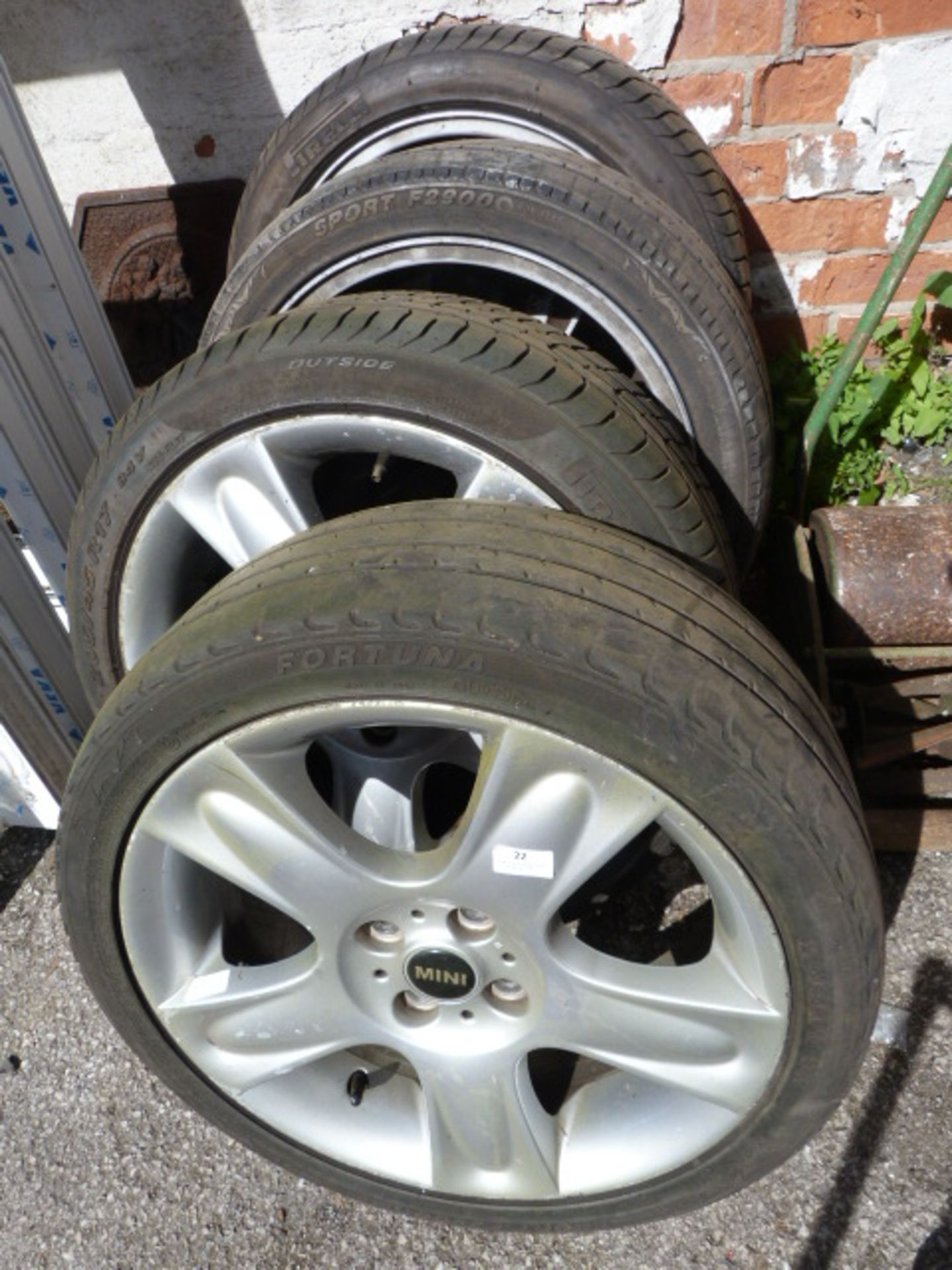 Four Alloy Wheels for a Mini 205/45R17