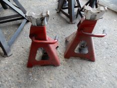 *Pair of Yankee 3 Tonne Ratchet Axle Stands