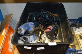 Box Containing Sander, Drill, Angle Grinder, etc.