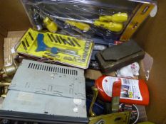 Small Box of Assorted Tools and Fittings etc.