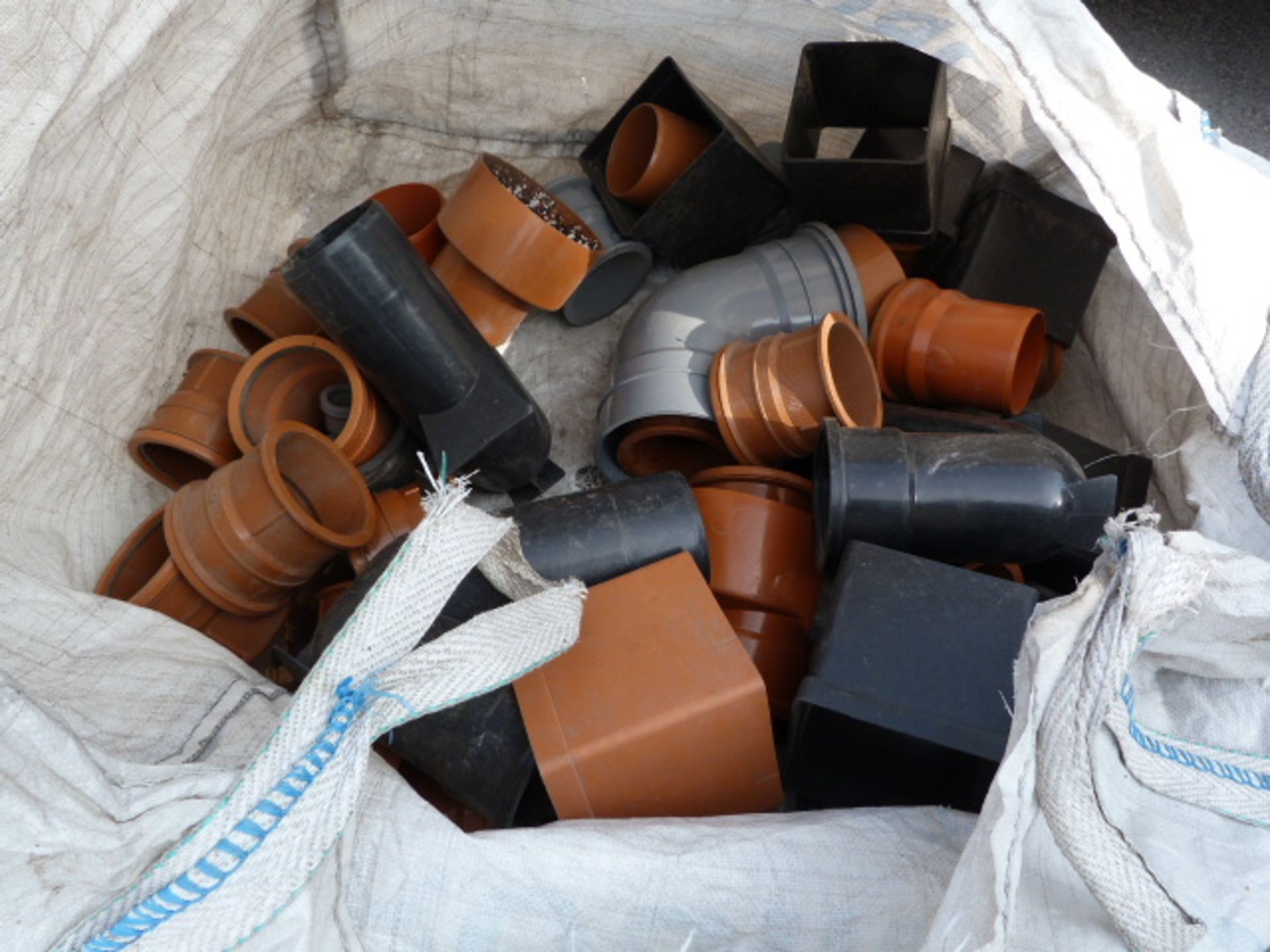 Quantity of Plastic Guttering, Joints and Fittings