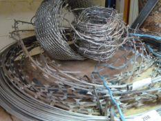 Small Quantity of Razor Wire, Barbed Wire, etc.