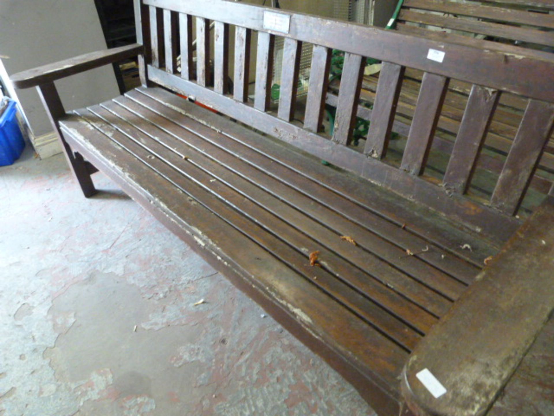 Wooden Garden Bench with Commemorative Plaque