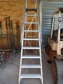 Nine Tread Aluminium Steps with Hand Rails