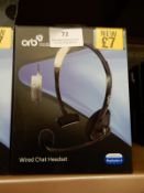 Four Orb Wired Chat Headsets (Compatible with PS4)