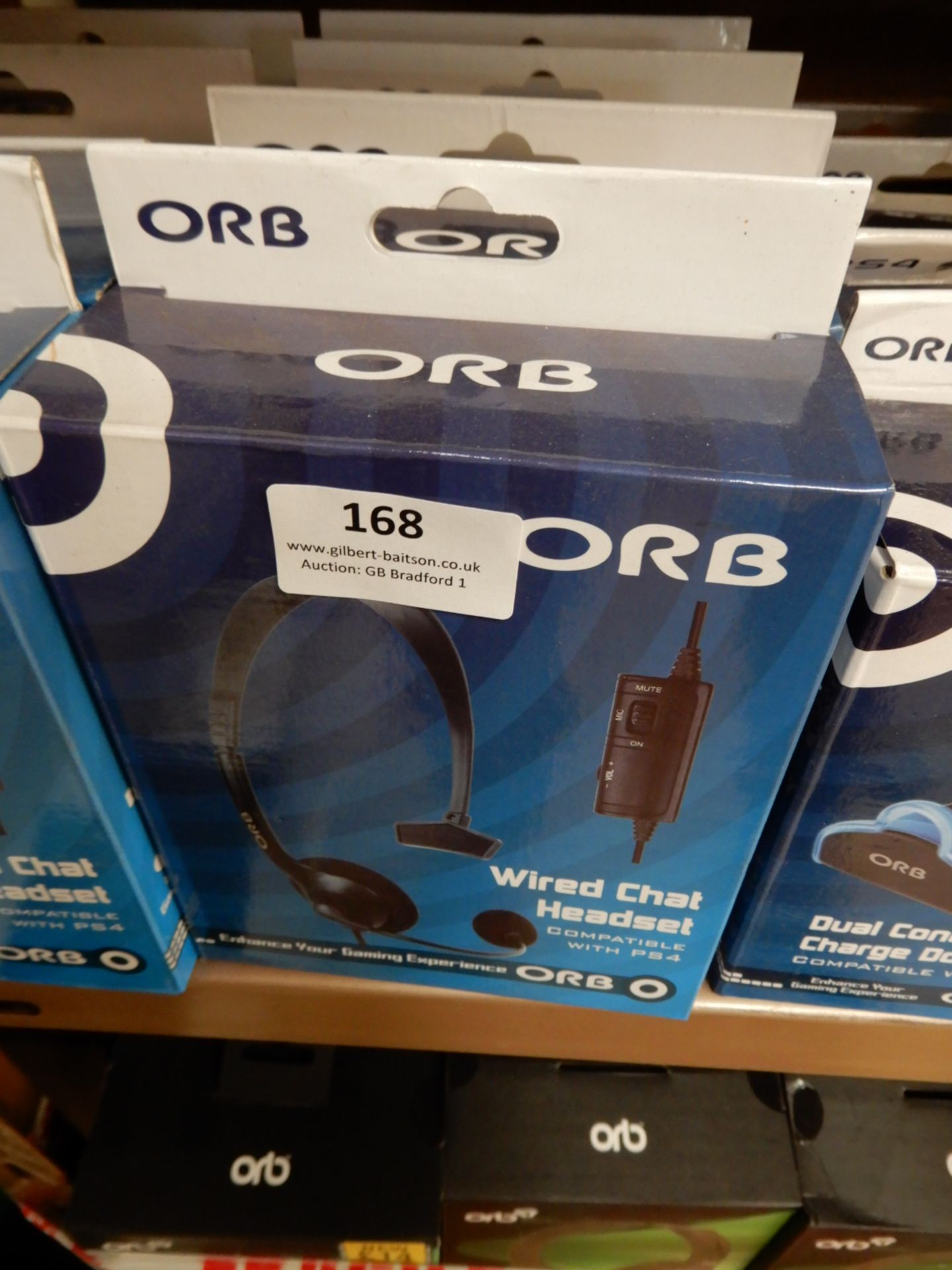 Four Orb Wired Chat Headsets (Compatible with PS4)